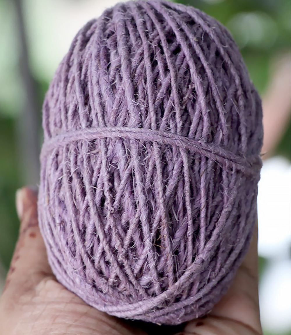 Lavender Hemp Twine, 50m