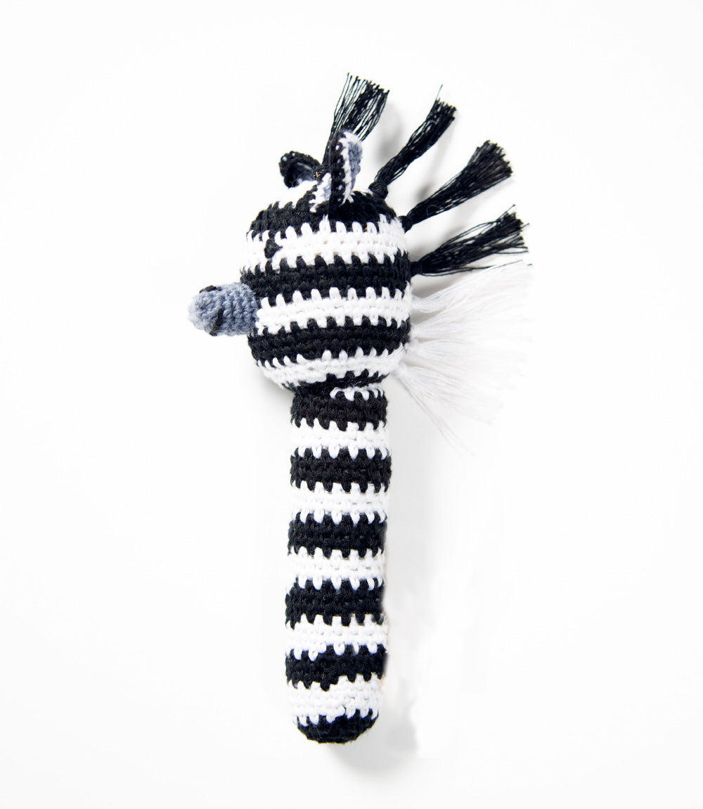 Zebra Rattle - Small - Crochet Ami