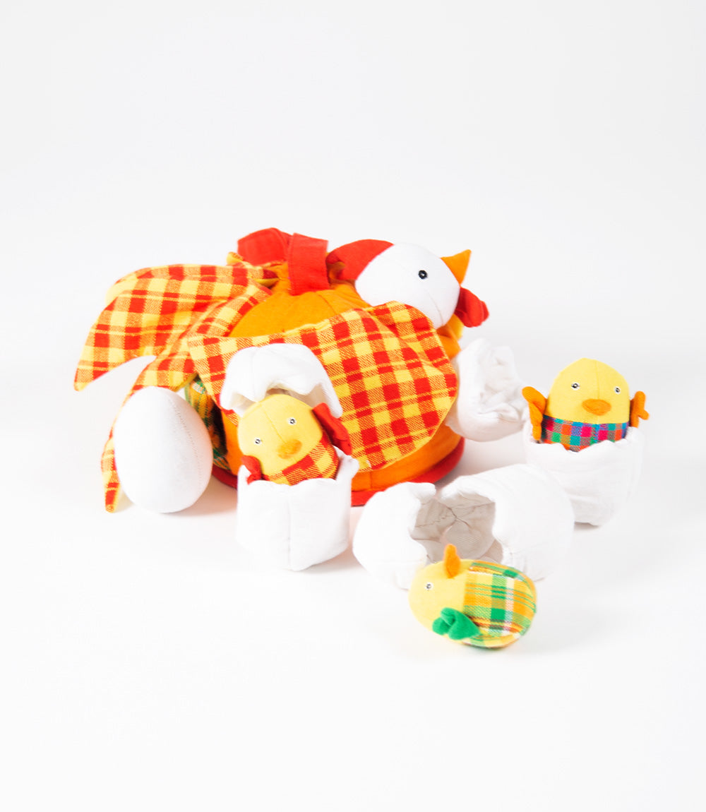 Chicken lifecycle fabric toy