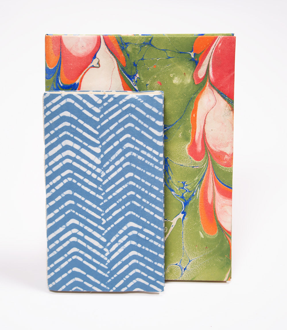 Jute Paper Batik Fabric Cover Journal - Sunset