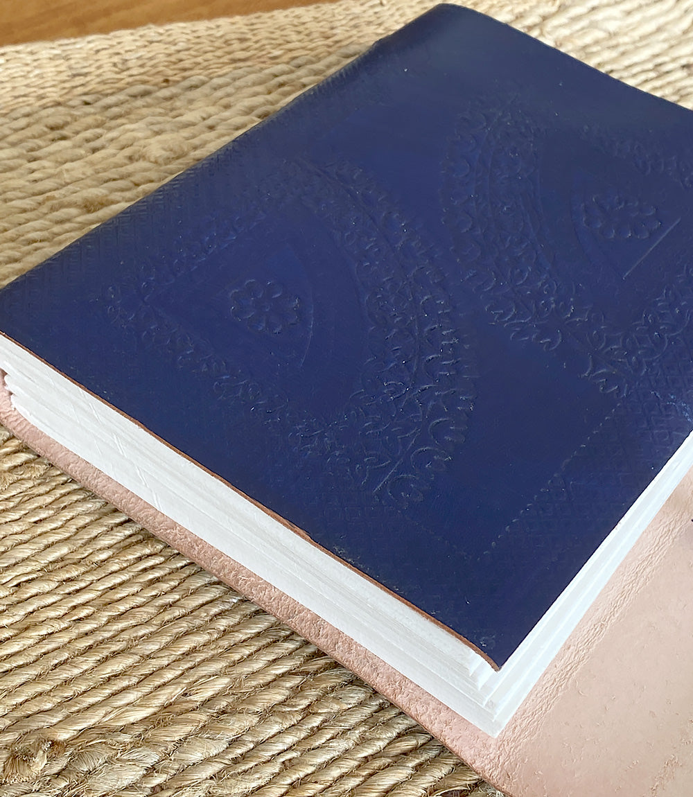 Treeless Paper &amp; Eco-Leather Journal - Persian Blue