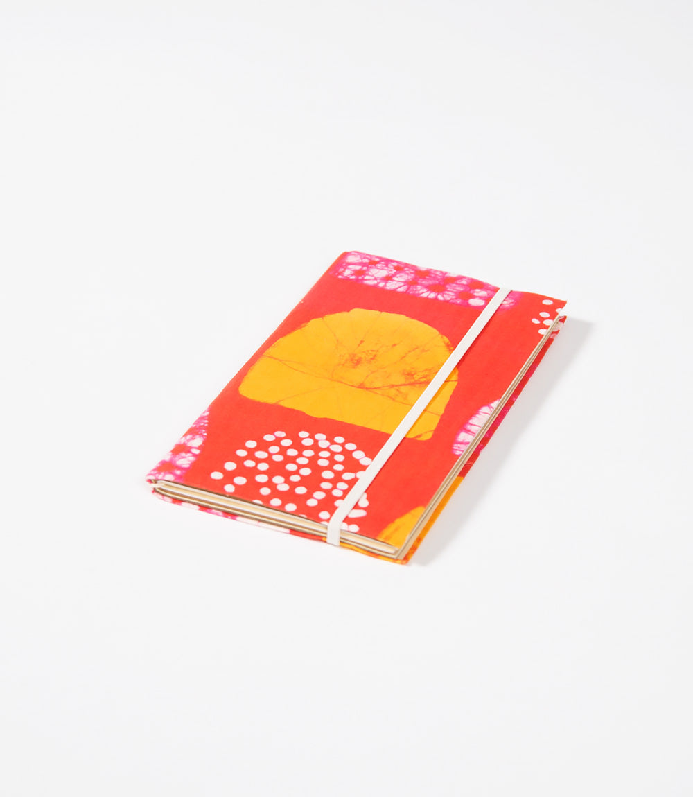 Jute Paper Batik Fabric Cover Journal - Sunset