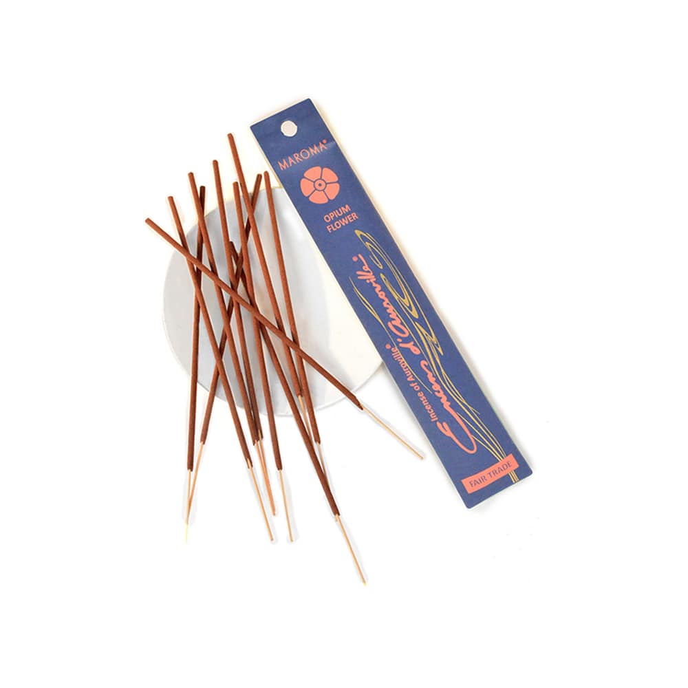 Maroma Encens d'Auroville - Opium Flowers. Incense Sticks