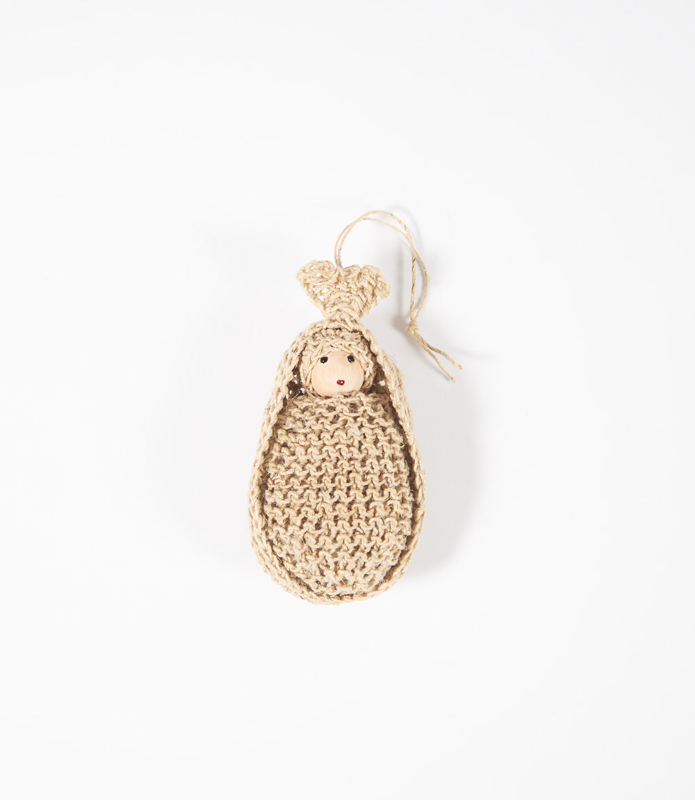 Christmas decoration - hemp angel baby