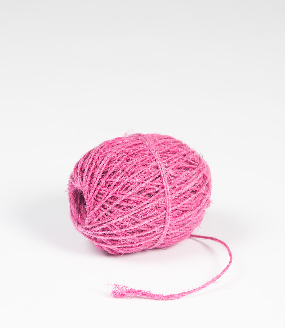 Pink Hemp Twine, 50m