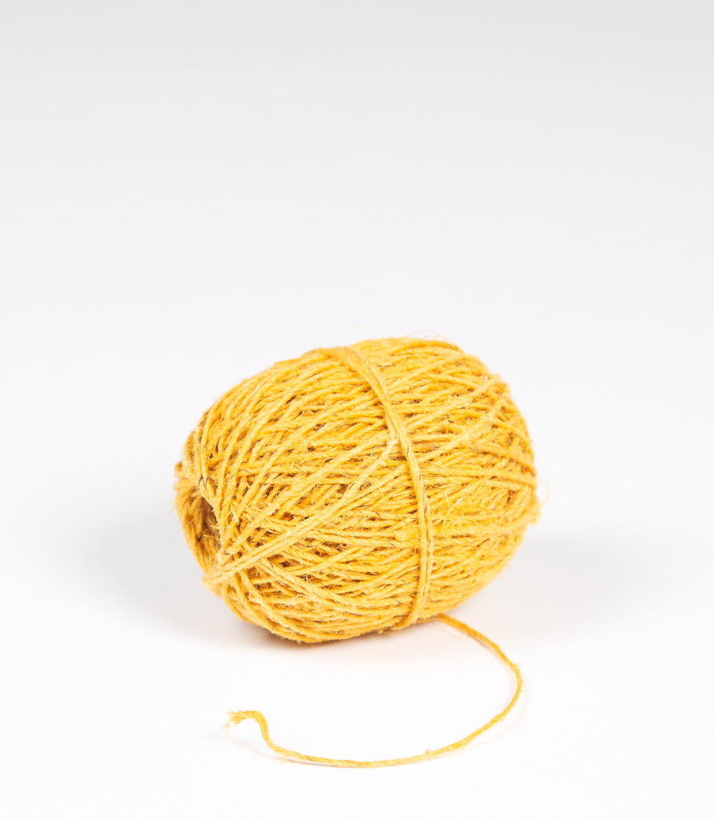 Yellow Hemp Twine, 50m
