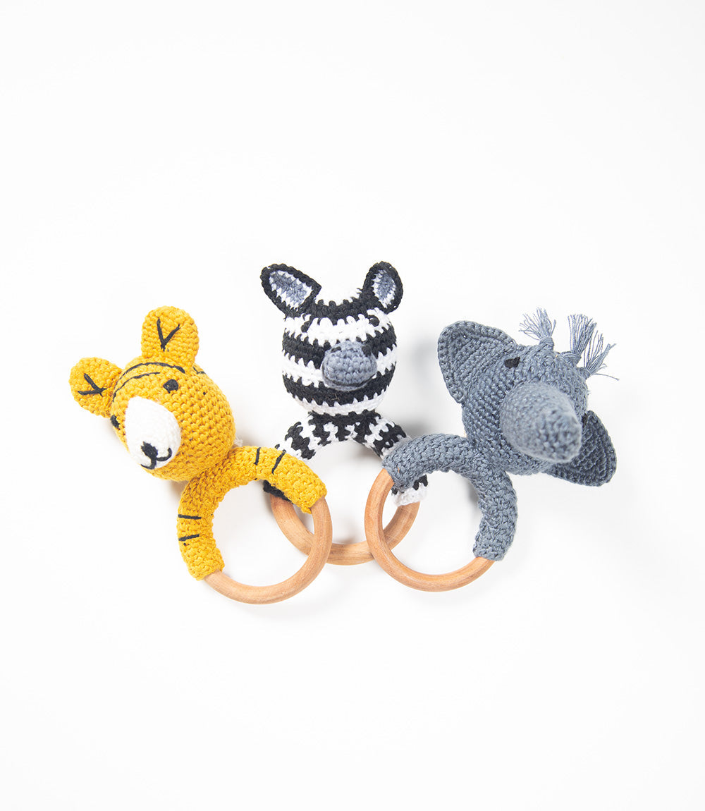 Zebra Play Ring - Crochet Ami