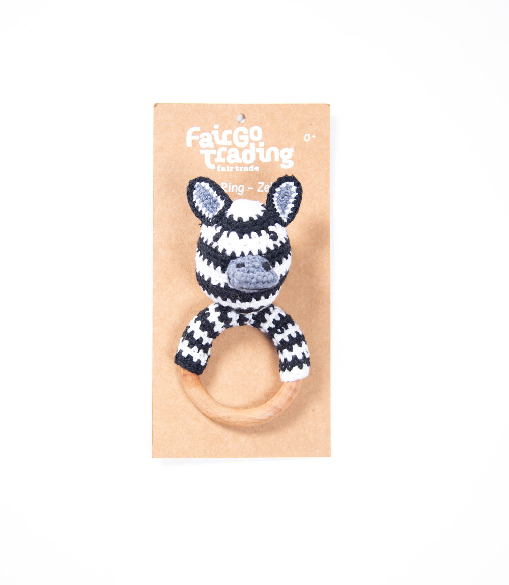 Zebra Play Ring - Crochet Ami
