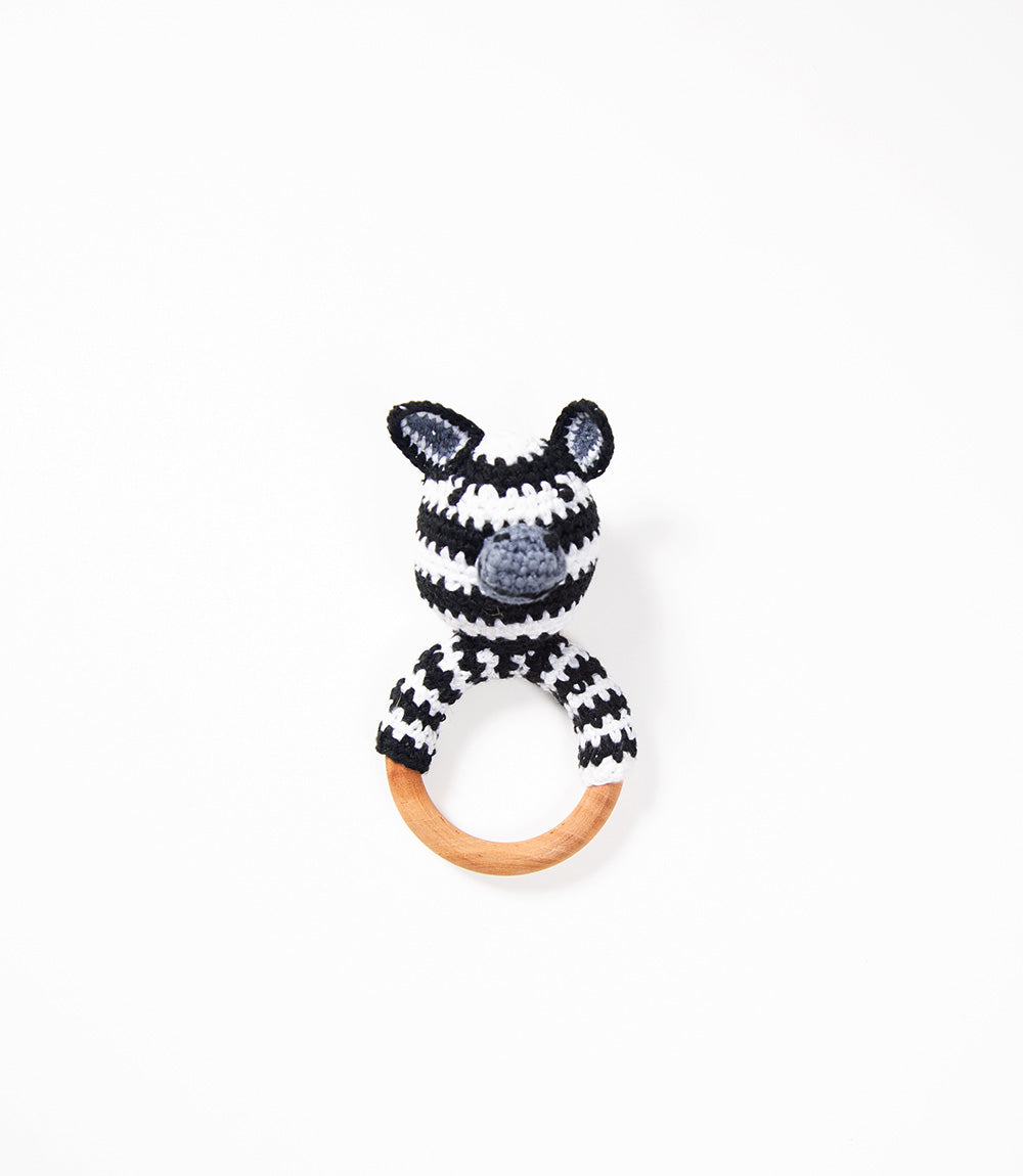 Zebra Play Ring - Crochet Ami