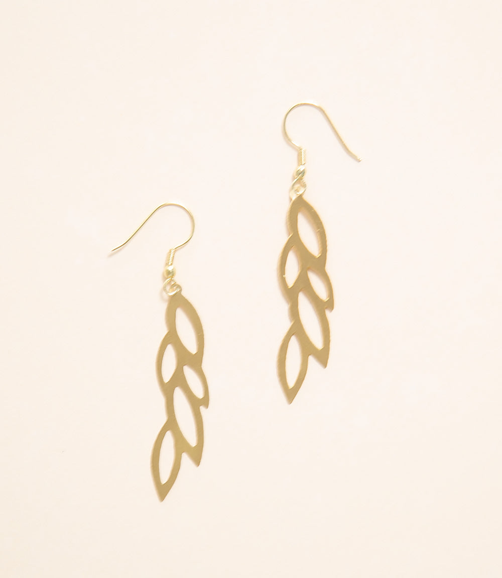 Jali -Leaf Earrings