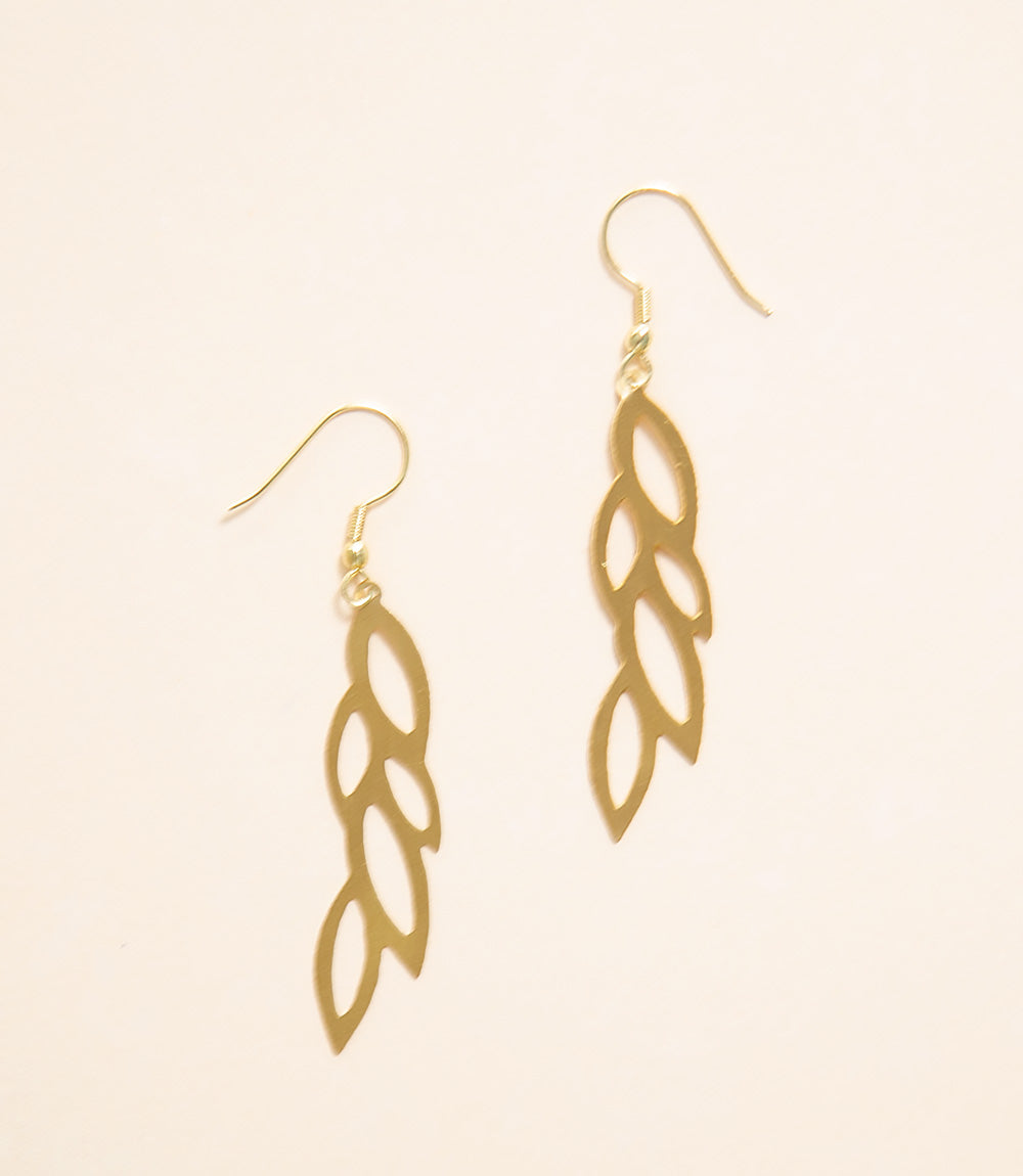 Jali -Leaf Earrings