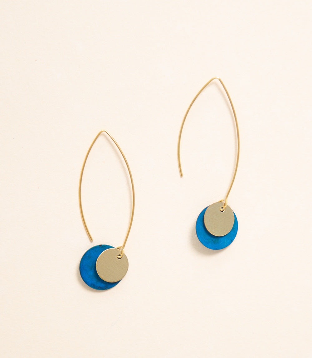 Serene - Delicate Hook Earring, Teal