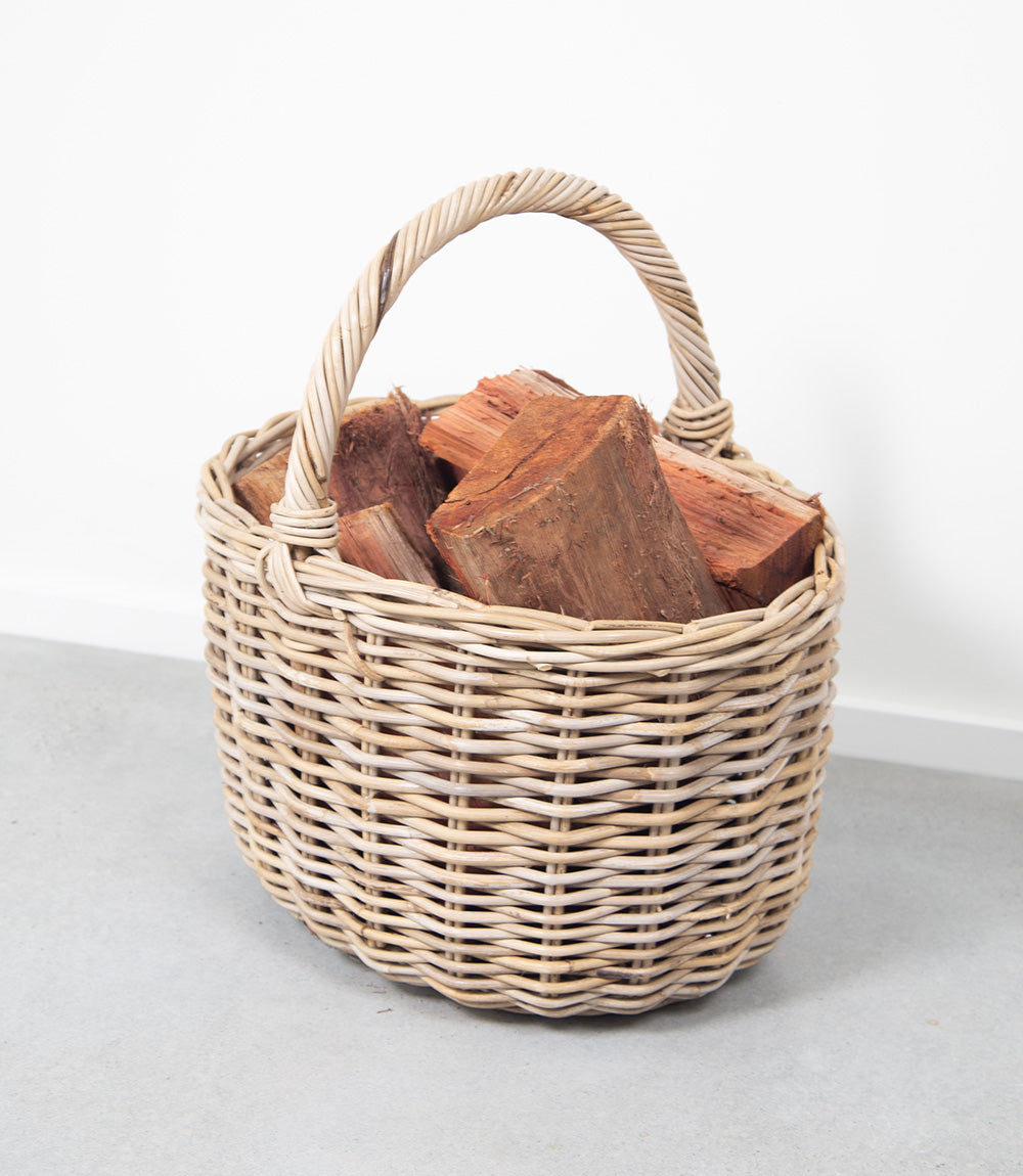 Kubu Rattan Large Carry Basket