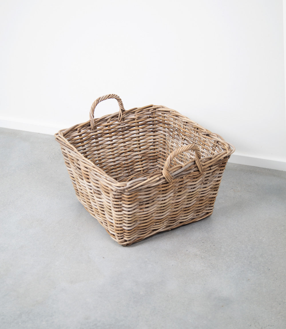 Rattan Kubu Square Tapered Basket