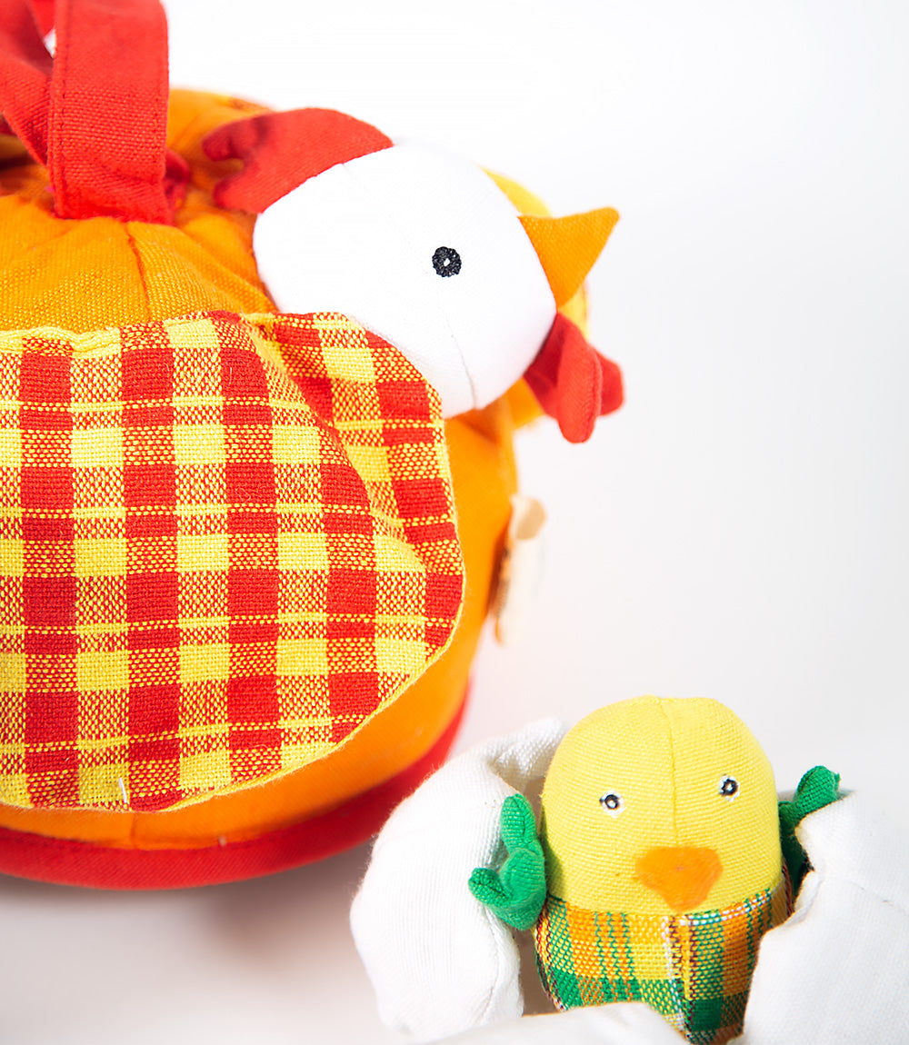 Chicken lifecycle fabric toy