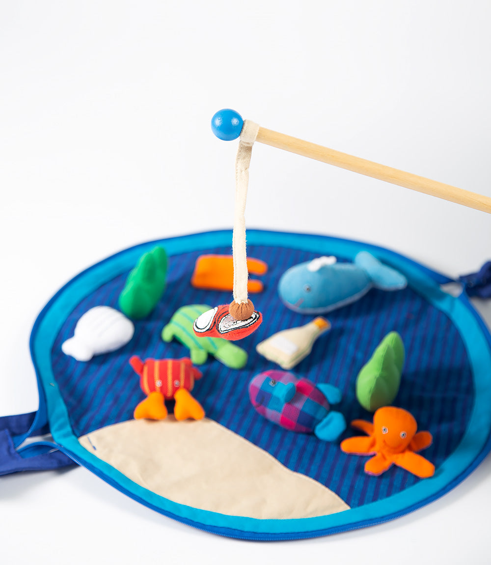 Save Our Oceans - Educational pouch of soft toys.