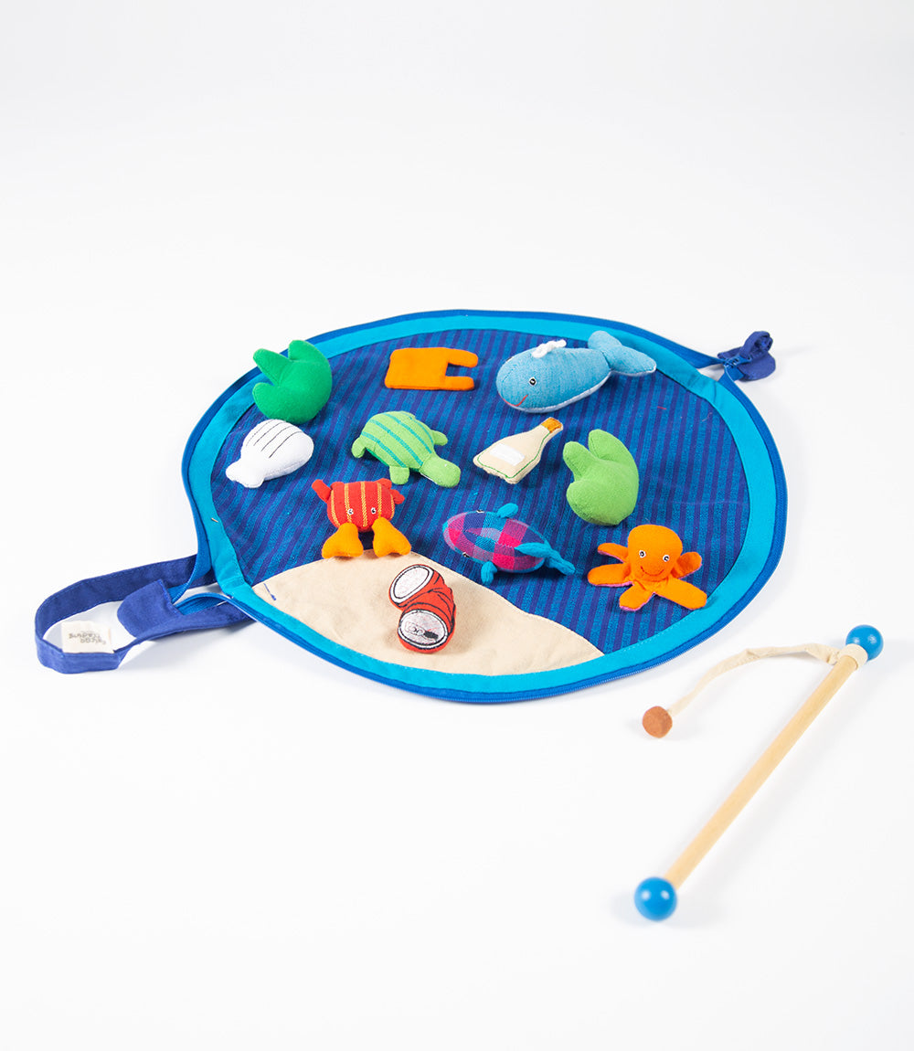 Save Our Oceans - Educational pouch of soft toys.