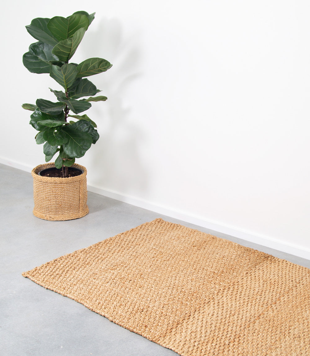 Jute Mat, Natural, Thick Weave, 90x150cm. Suit larger area.