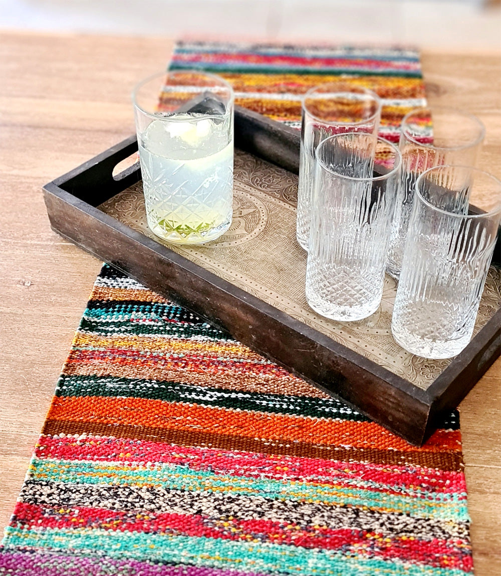 Upcycled Saree Table Runner
