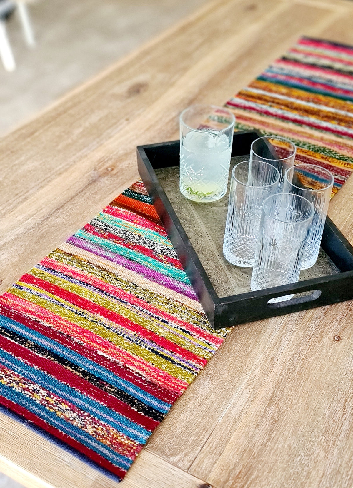 Upcycled Saree Table Runner