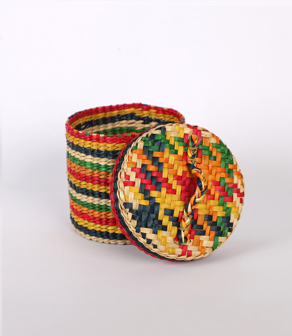 Pathi Box with Lid - Multi-Colour