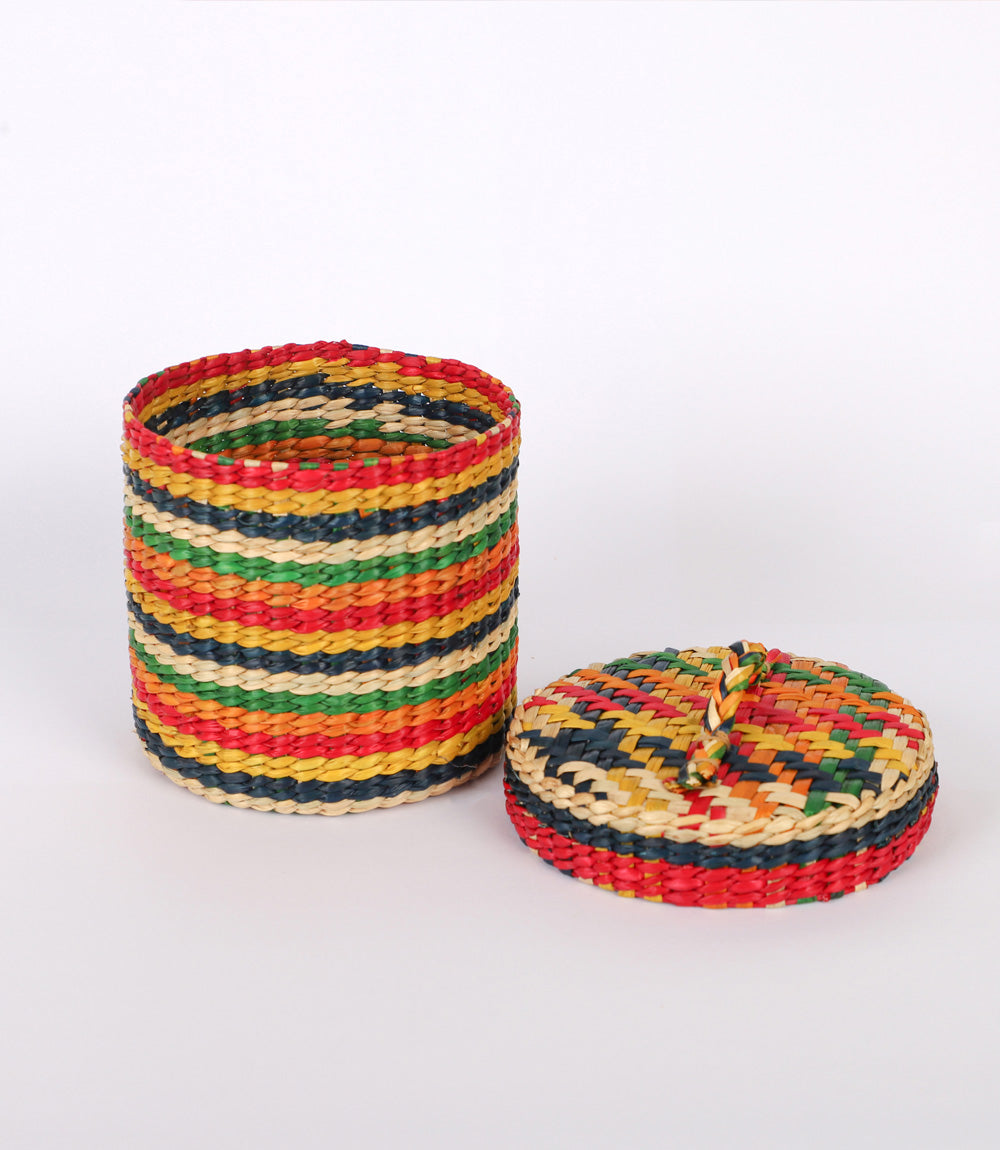 Pathi Box with Lid - Multi-Colour