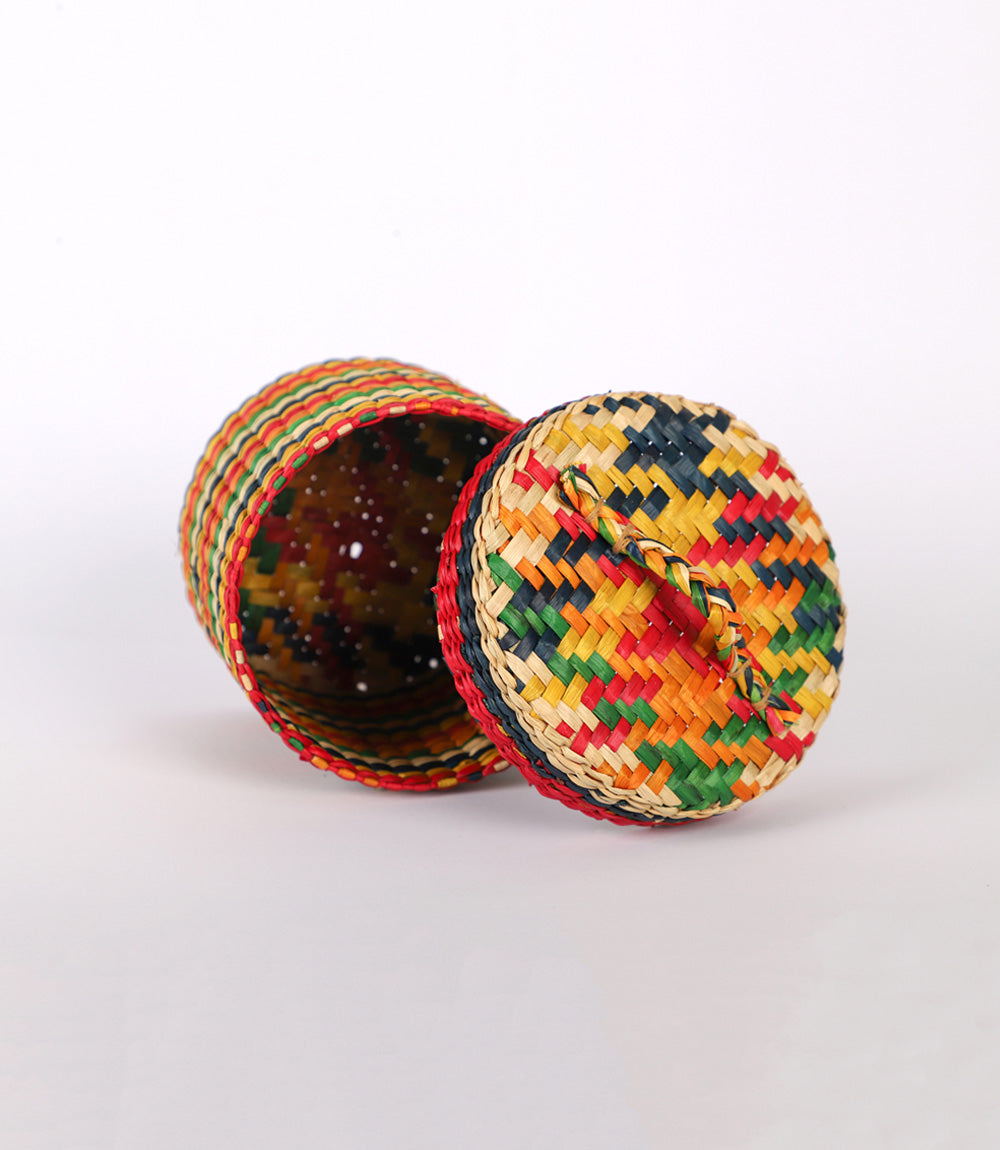 Pathi Box with Lid - Multi-Colour