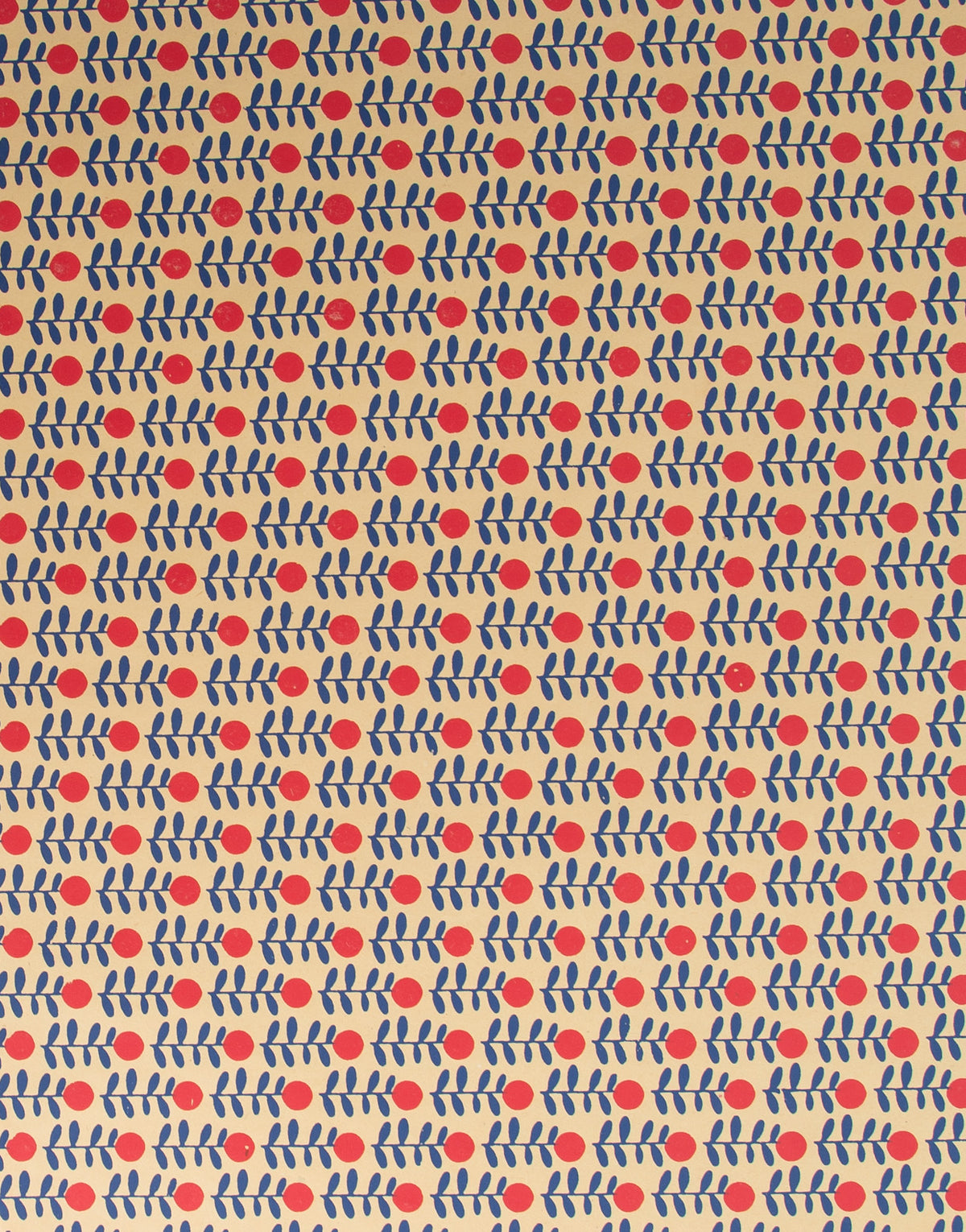 Jute Paper - Blue Leaf Red Bud