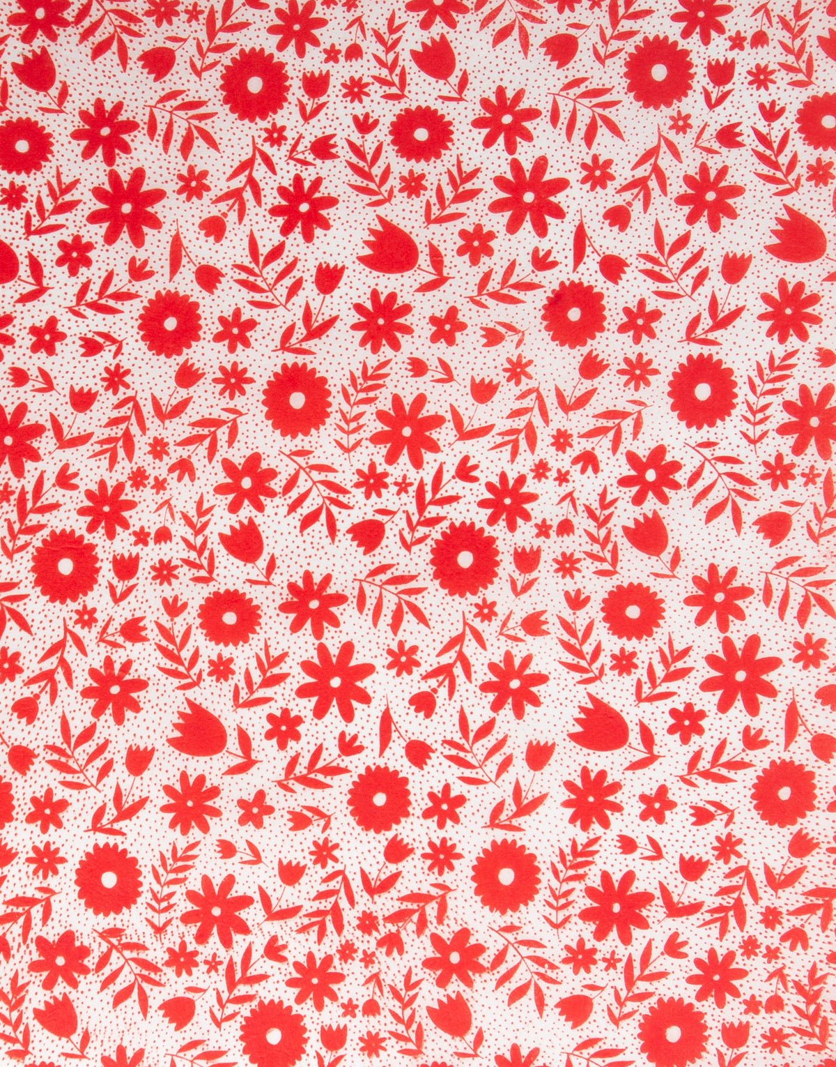 Silk Paper - Red Flower, Pack of 6