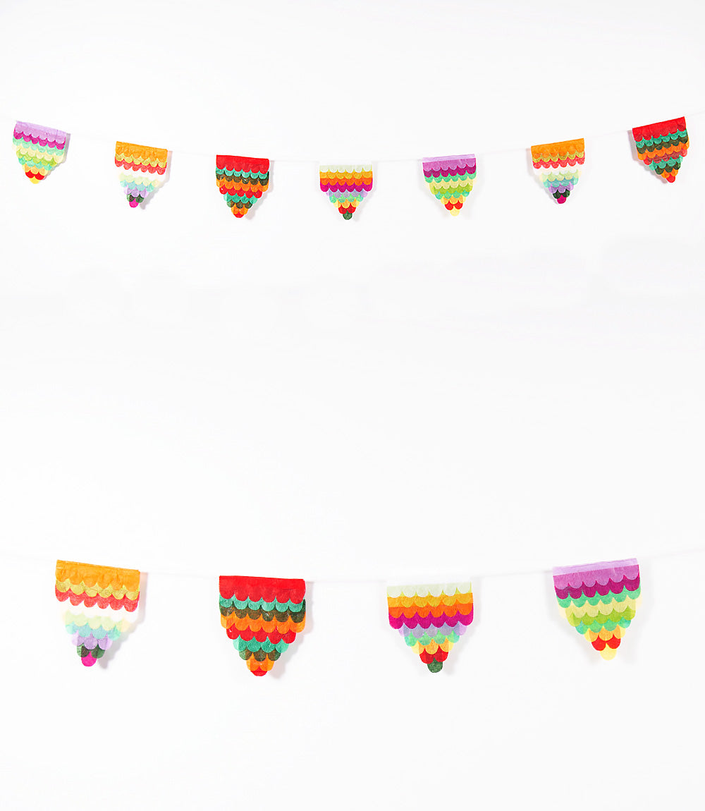 Silk Paper Flag Garland