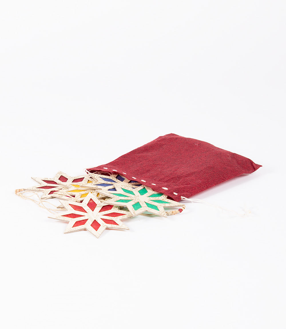 Silk Paper Stars - Set of 6
