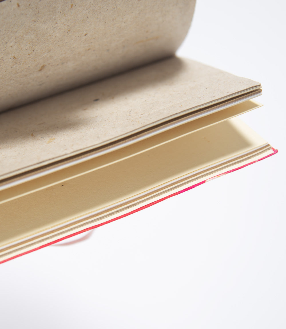 Jute Paper - Cream Swirl Notebook