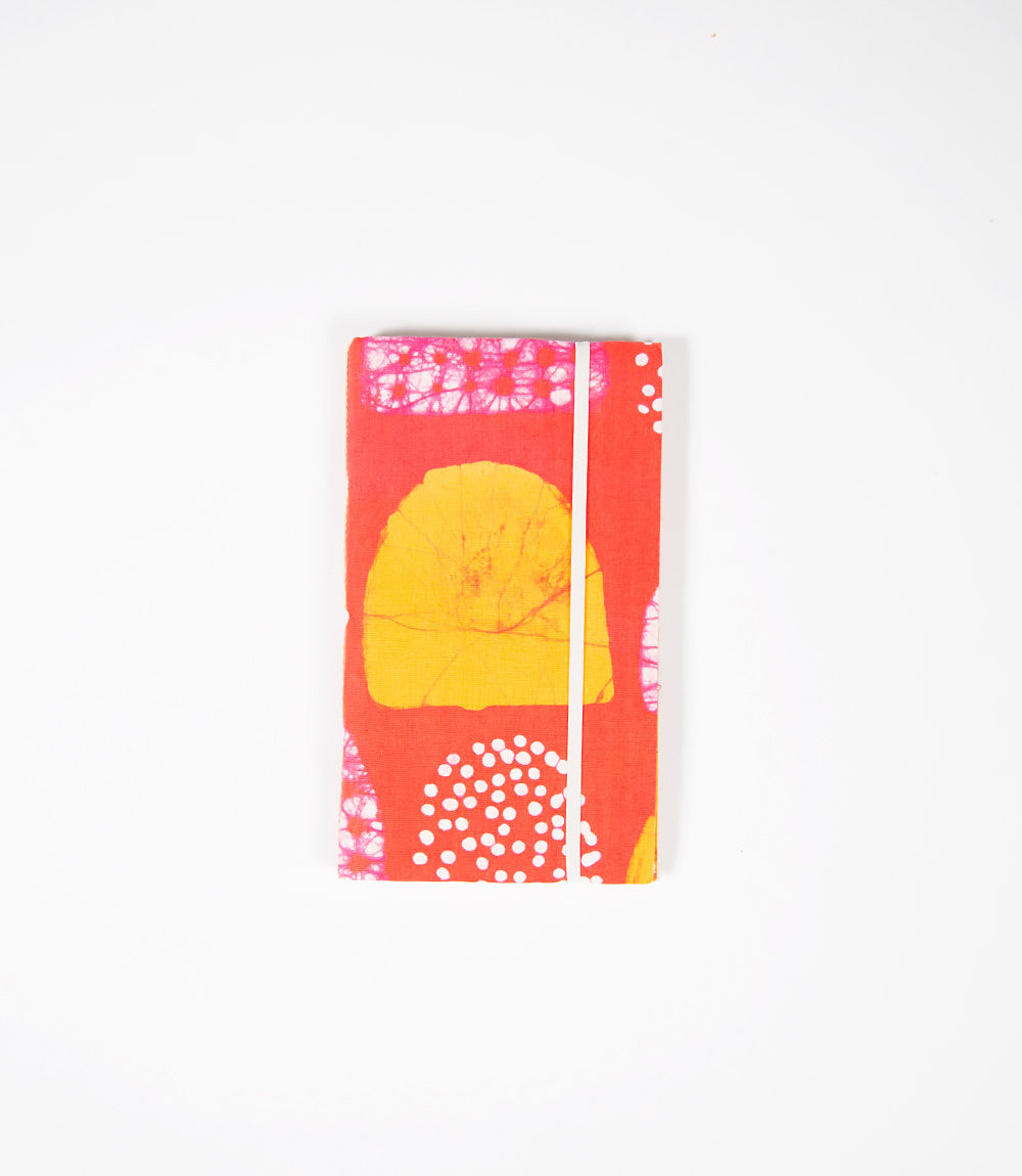 Jute Paper Batik Fabric Cover Journal - Sunset