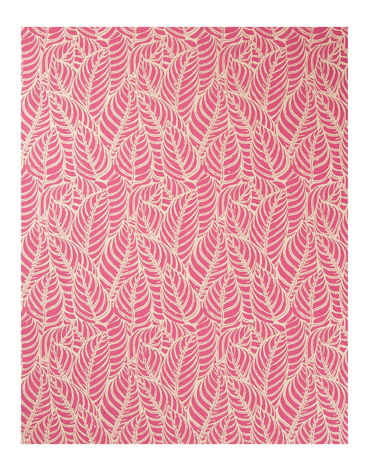 Jute Paper - Fuschia Leaf, Pack of 6