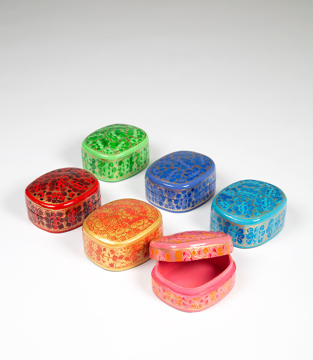 Papier-mâché Boxes - Large, Set of 6