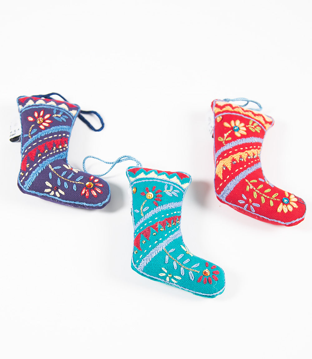 Festive stockings set of three. 