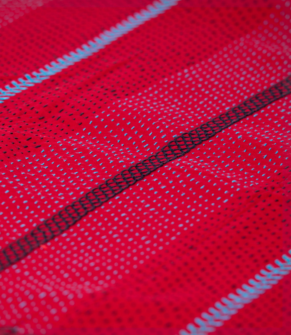 Magenta Kantha Baby Blanket