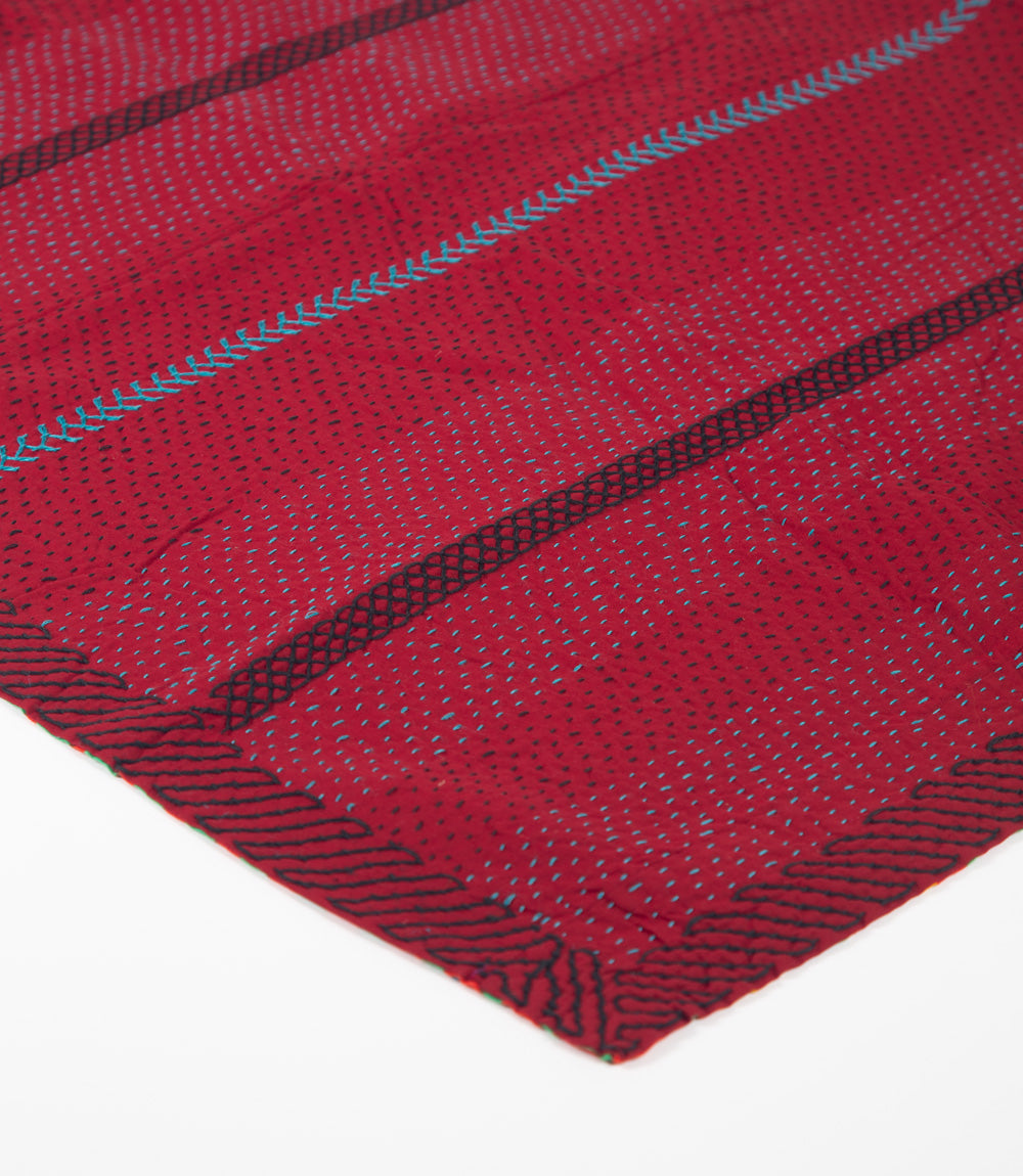 Magenta Kantha Baby Blanket