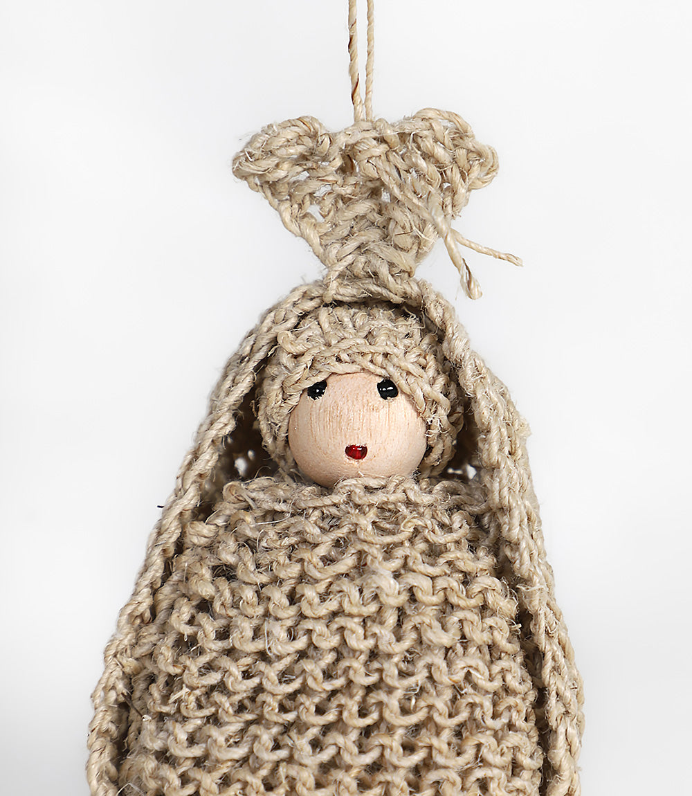 Christmas decoration - hemp angel baby