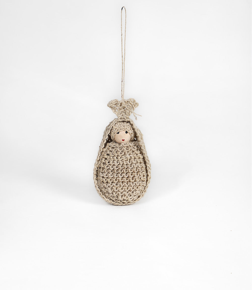 Christmas decoration - hemp angel baby