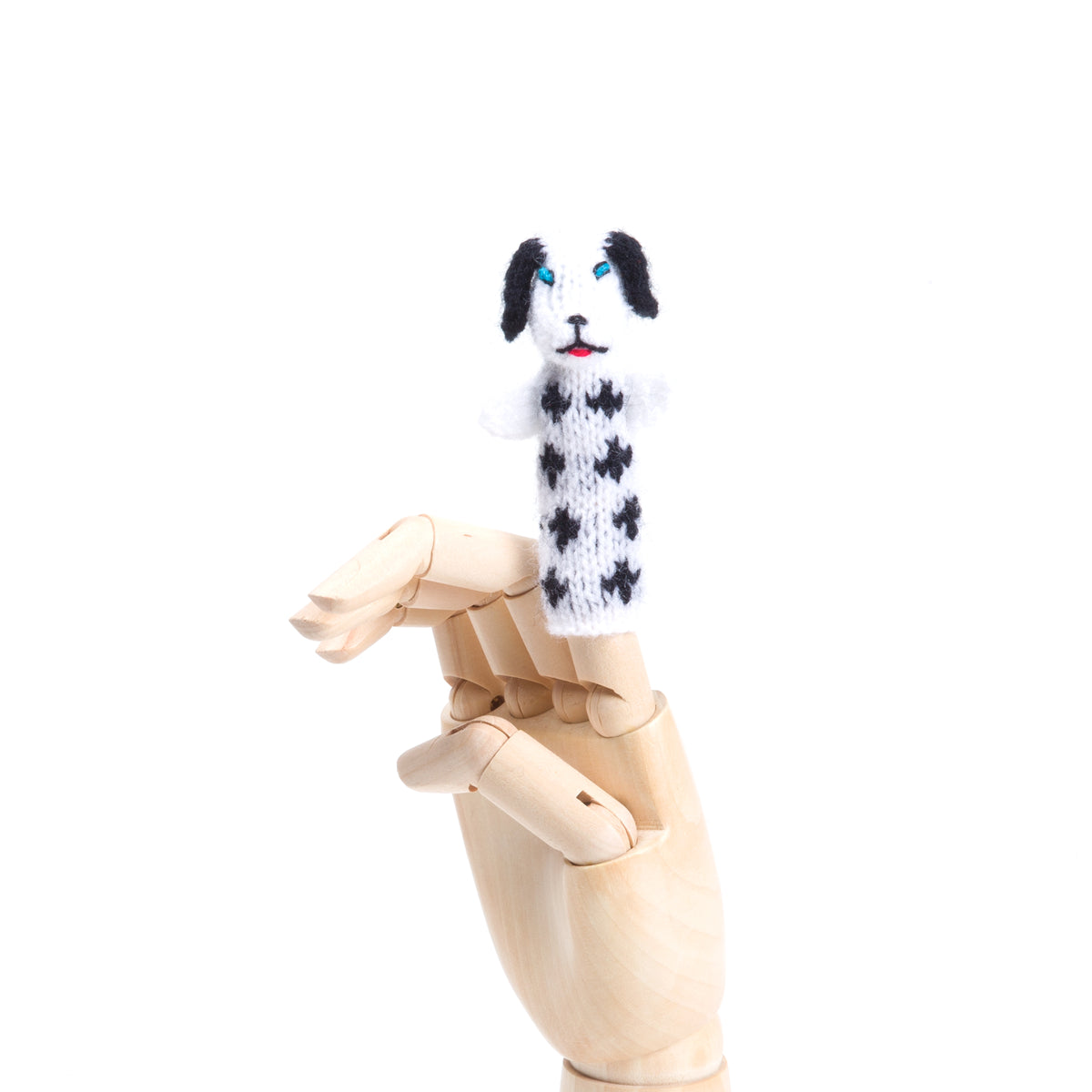Dog With Black Spots Finger Puppet