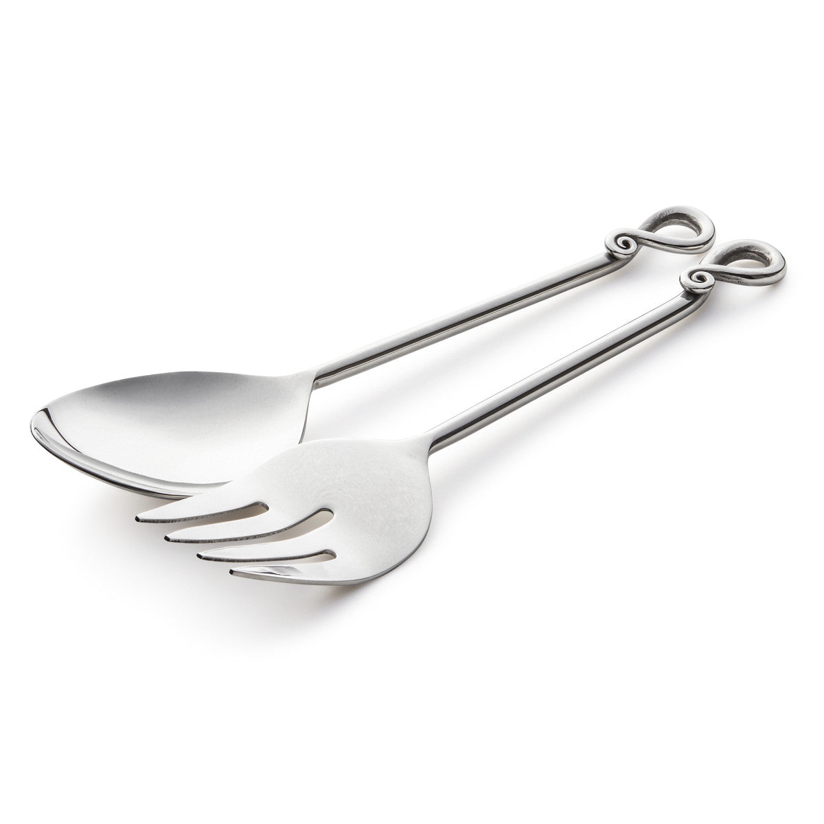 Knotted Salad Serving Servers - Fork and Spoon Set
