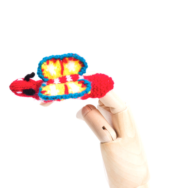 Jungle Rainbow Butterfly Finger Puppet - Fair Go Trading