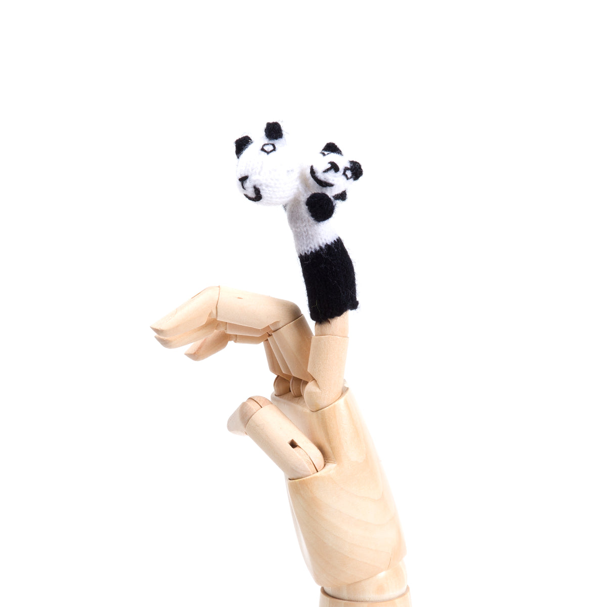 Panda with Baby Finger Puppet