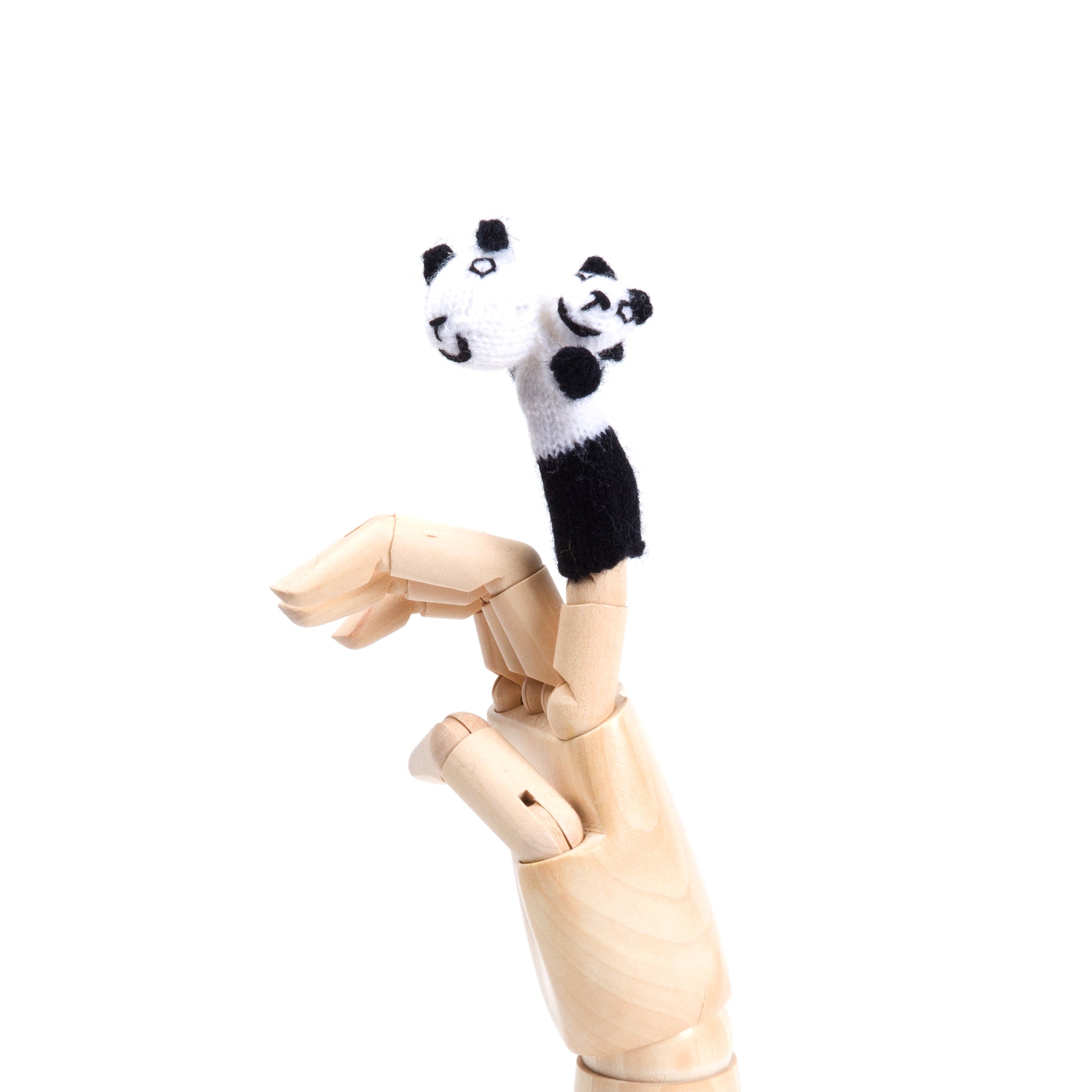 Panda with Baby Finger Puppet Fair Go Trading