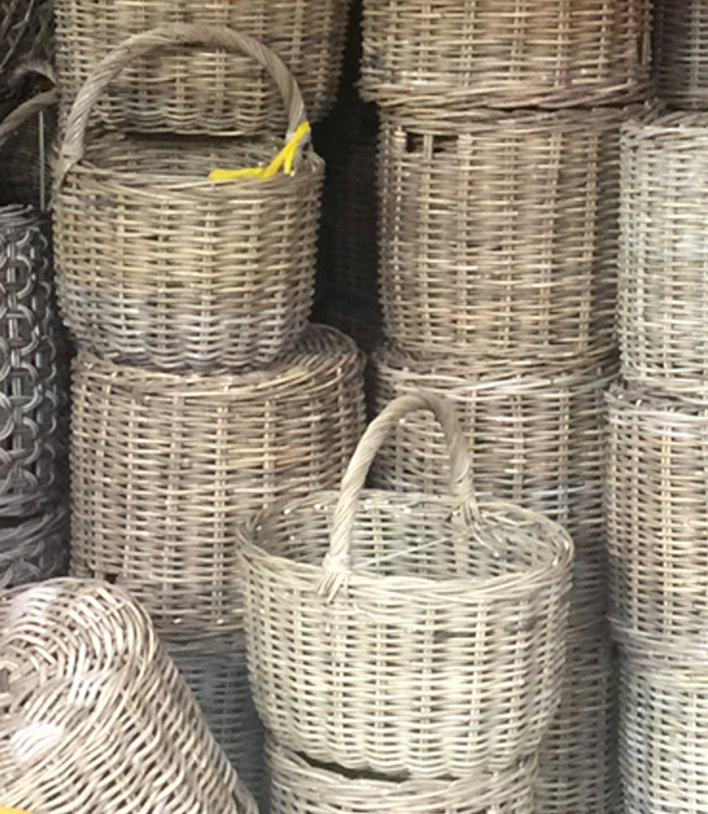 Kubu Rattan Large Carry Basket