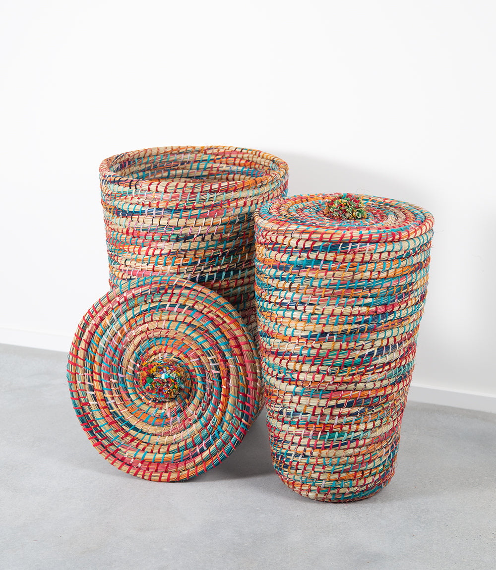 Kaisa dyed baskets set of 2