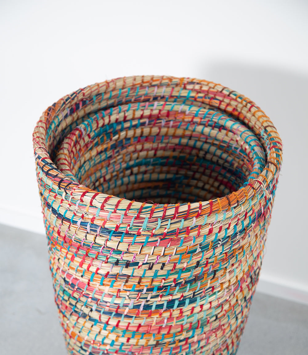 Set of 2 Kaisa baskets lids off