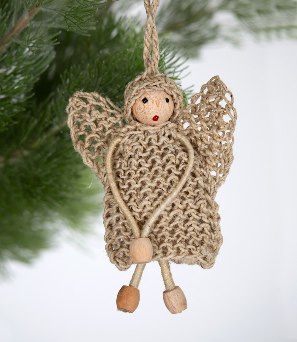 Christmas decoration - hemp angel