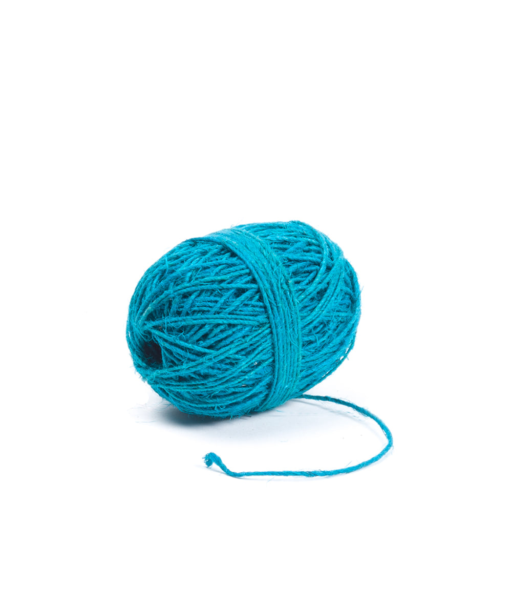 Turquoise Hemp Twine, 50m